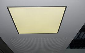 ''Daylight'', die LED-Leuchte von Knauf eignet sich für den Einbau in Trockenbauwänden und -decken.